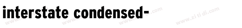 interstate condensed字体转换